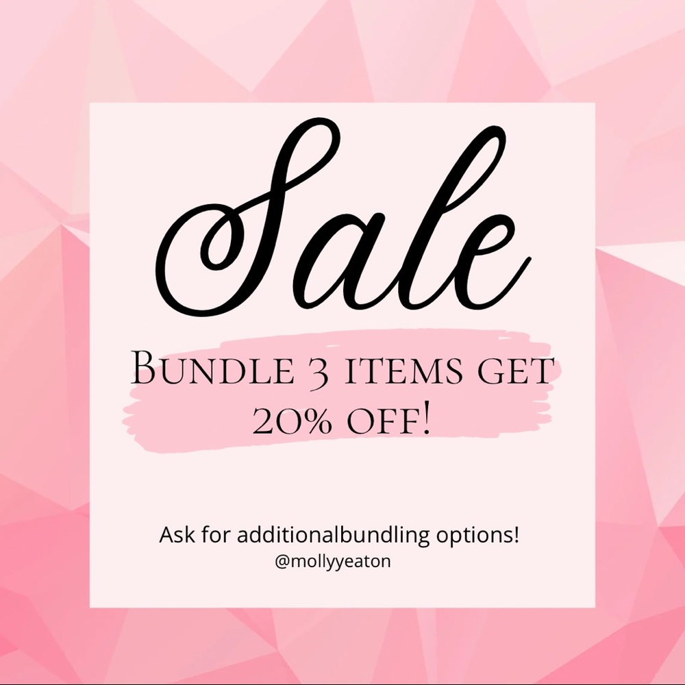 🛍SALE🛍 20% Your bundle of 3 skin care/make up items!